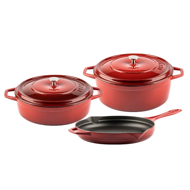 Cast iron pan set of 3 parts Hosse, Rubin | Cast iron pan set |  |