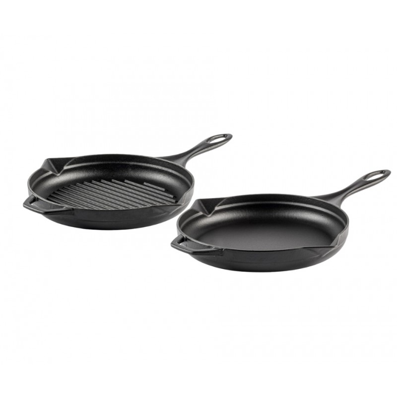 Cast iron pan set of 2 parts Hosse, Black Onyx - All products