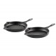 Cast iron pan set of 2 parts Hosse, Black Onyx | Cast iron pan set |  |