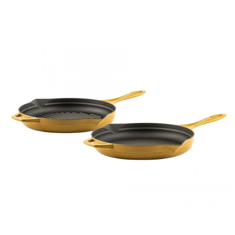 Cast iron pan set of 2 parts Hosse, Dijon - Cast iron pan set