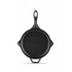 Enameled cast iron grill pan Hosse, Black Onyx, Ф24cm | Cast iron grill pan | Cast iron pan |