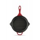 Enameled cast iron grill pan Hosse, Rubin, Ф24cm | Cast iron grill pan | Cast iron pan |