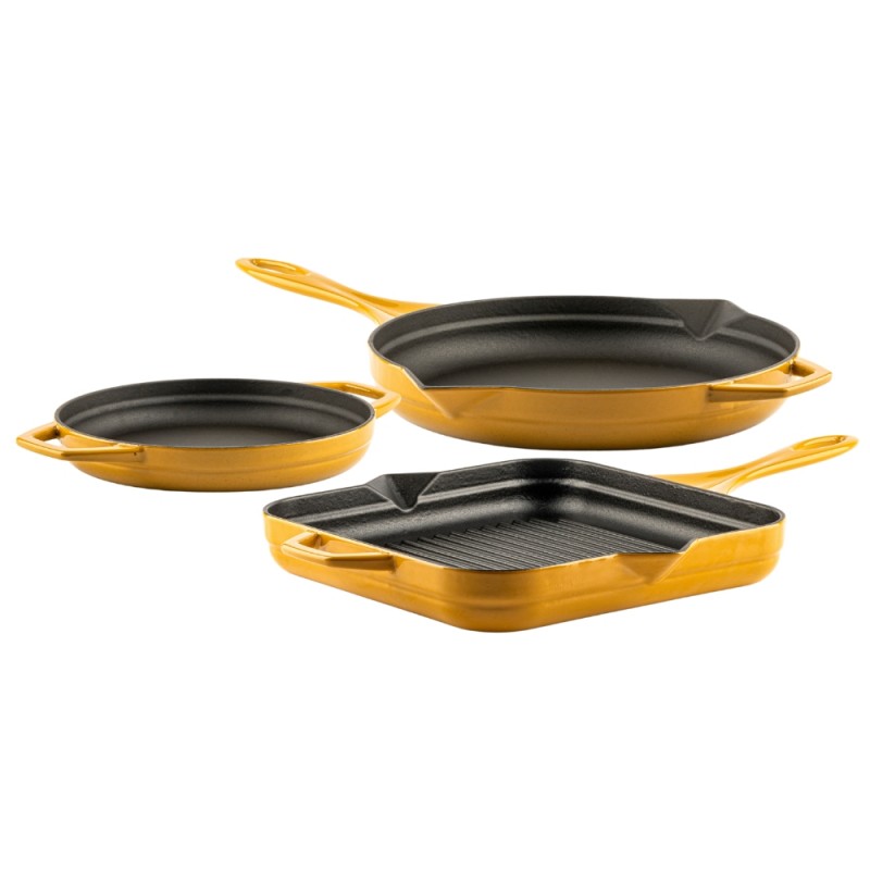 Cast iron pan set of 3 parts Hosse, Dijon - Product Comparison