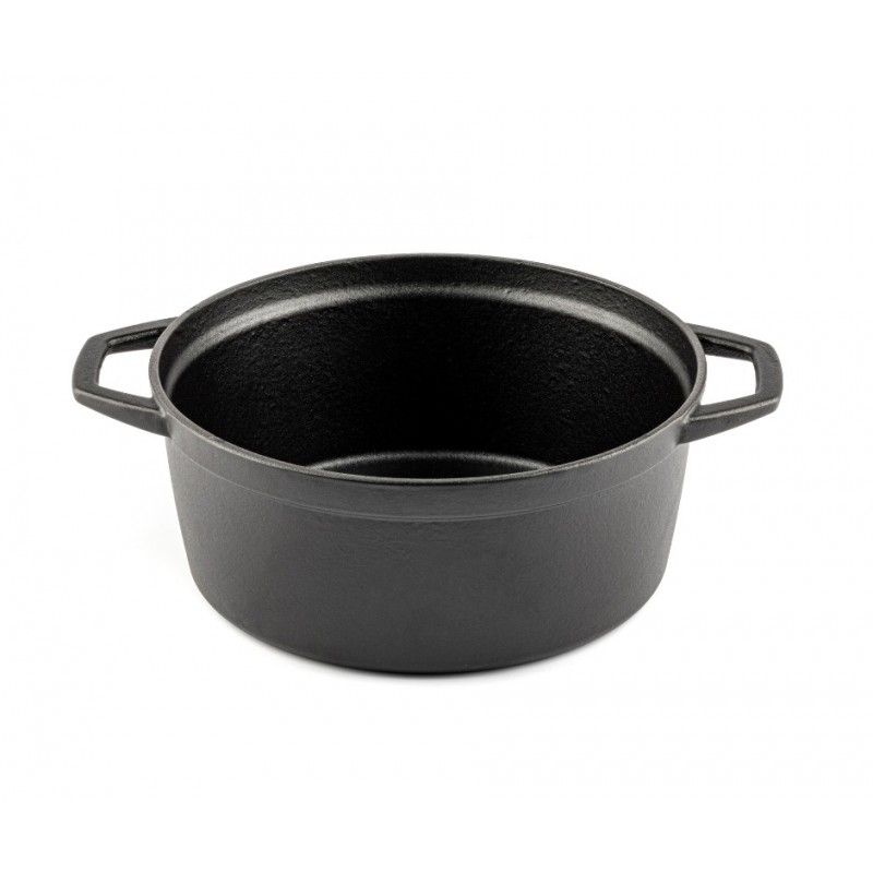 Cast iron deep pot Hosse, Black Onyx, Ф24 - 