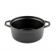 Cast iron deep pot Hosse, Black Onyx, Ф24 | Cast iron pot |  |