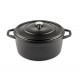 Cast iron deep pot Hosse, Black Onyx, Ф24 | Cast iron pot |  |