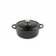 Cast iron deep pot Hosse, Black Onyx, Ф12 | Cast iron pot |  |