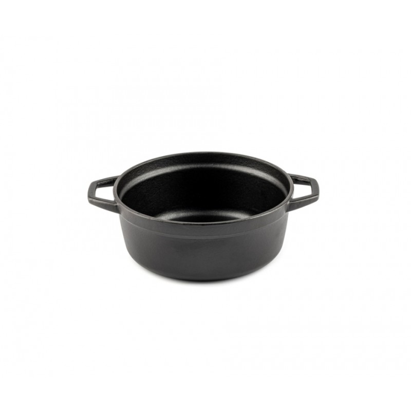 Cast iron deep pot Hosse, Black Onyx, Ф12 - 