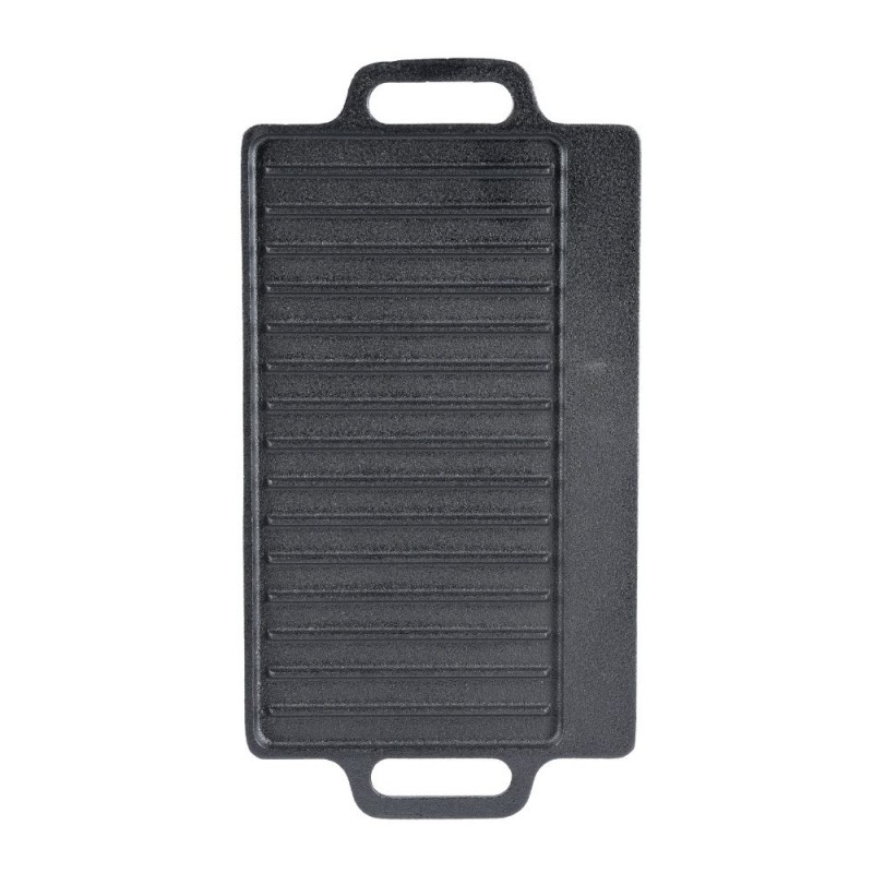 Double-sided cast iron grill plate, 33x20 cm - Product Comparison
