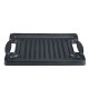 Double-sided cast iron grill plate, 36x25 cm | Cast iron plate Double-sided cast iron grill plate, 36x25 cm | Cast iron plate | |
