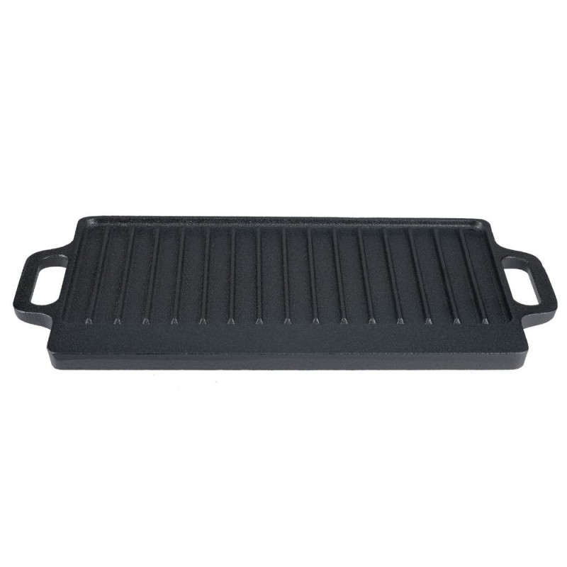 Double-sided cast iron grill plate, 38x23 cm - Product Comparison