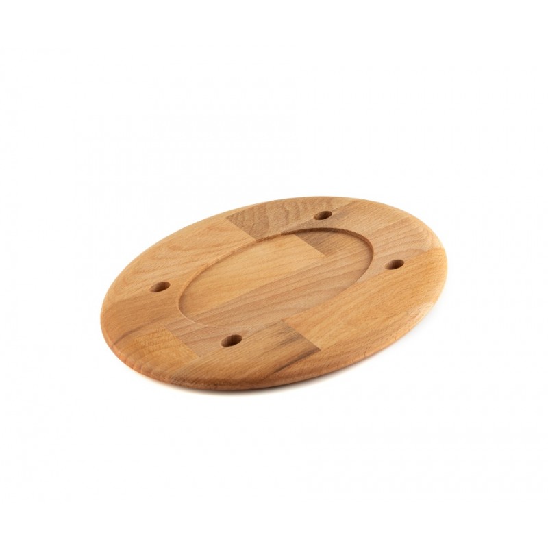 Wooden trivet for oval plate Hosse HSOISK1728, 17x28cm - Wooden trivet