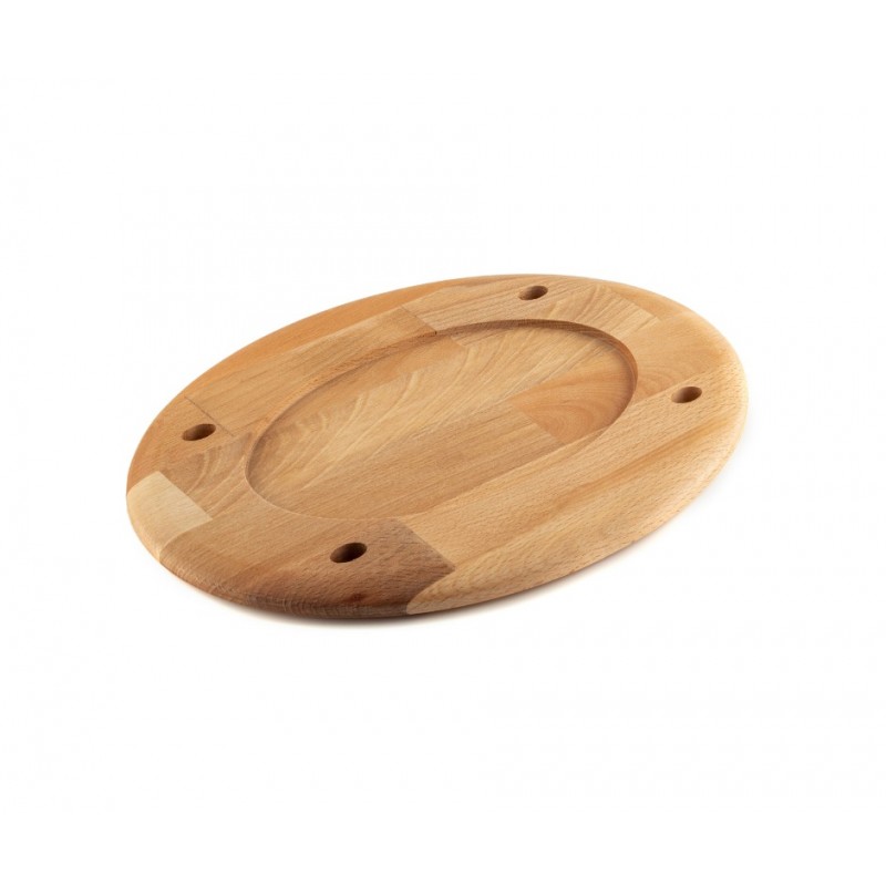 Wooden trivet for oval plate Hosse HSOISK2533, 25x33cm - Wooden trivet