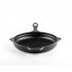 Enameled cast iron grill pan Hosse, Black Onyx, Ф24cm | Cast iron grill pan | Cast iron pan |