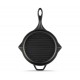 Enameled cast iron grill pan Hosse, Black Onyx, Ф28cm | Cast iron grill pan | Cast iron pan |