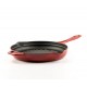 Enameled cast iron grill pan Hosse, Rubin, Ф24cm | Cast iron grill pan | Cast iron pan |