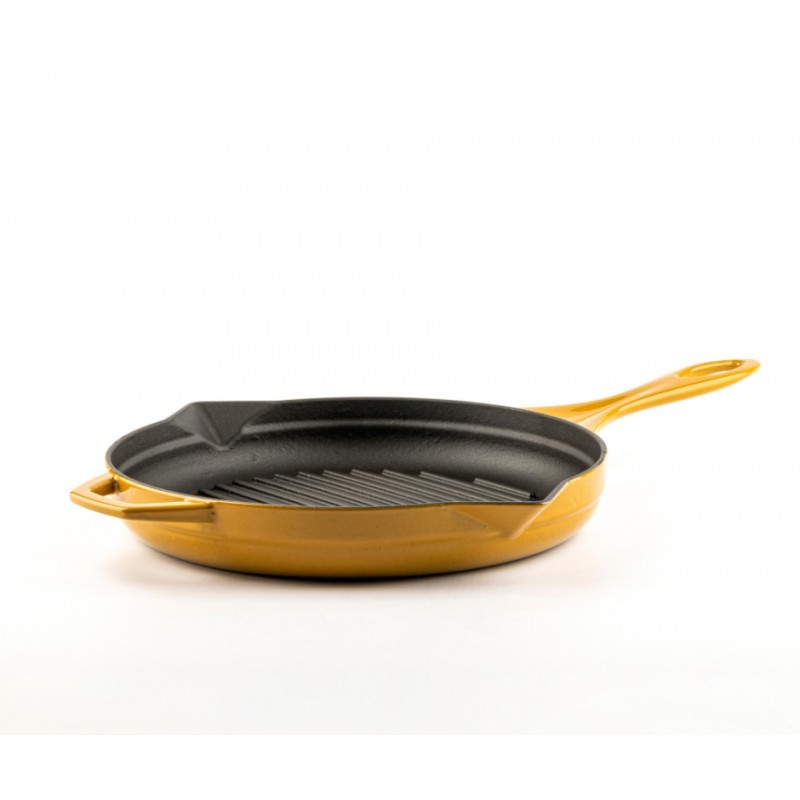 Enameled cast iron grill pan Hosse, Dijon, Ф24cm - Cast iron pan