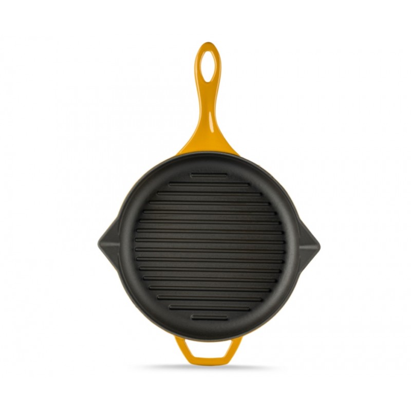 Enameled cast iron grill pan Hosse, Dijon, Ф28cm - Cast iron pan