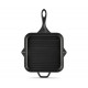 Enameled cast iron grill pan Hosse, Black Onyx, 28x28cm | Cast iron grill pan | Cast iron pan |