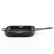 Enameled cast iron grill pan Hosse, Black Onyx, 28x28cm | Cast iron grill pan | Cast iron pan |