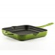 Enameled Cast iron grill pan Hosse, Bamboo, 28x28cm | Cast iron grill pan | Cast iron pan |