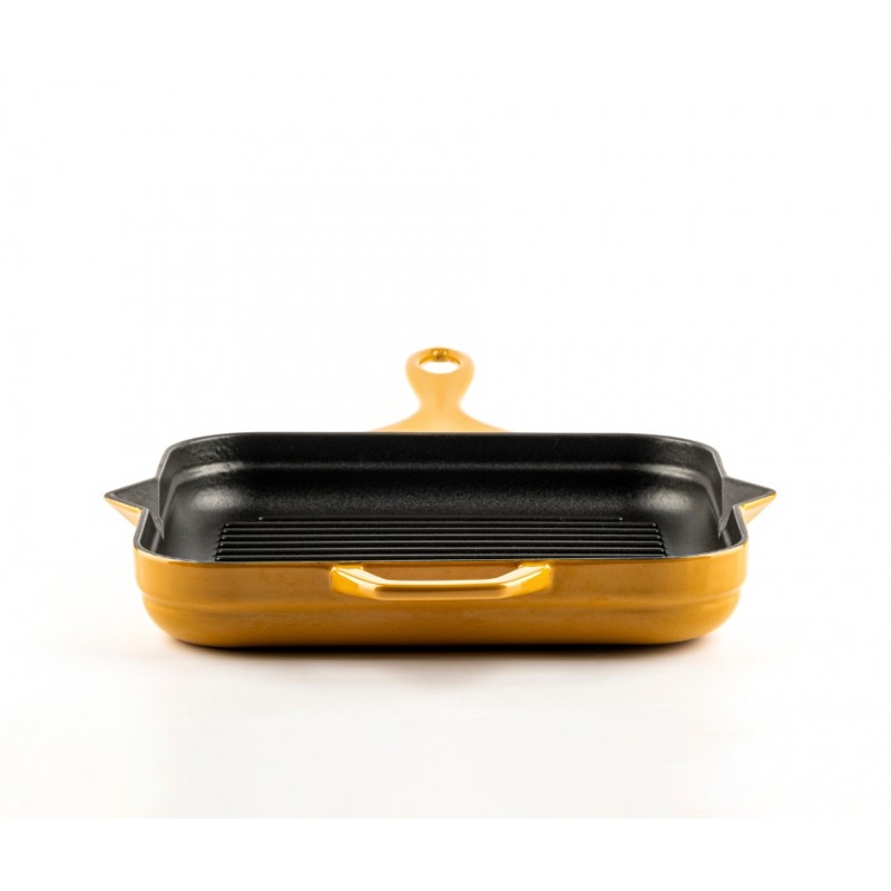 Enameled cast iron grill pan Hosse, Dijon, 28х28cm | Cast iron grill pan | Cast iron pan |