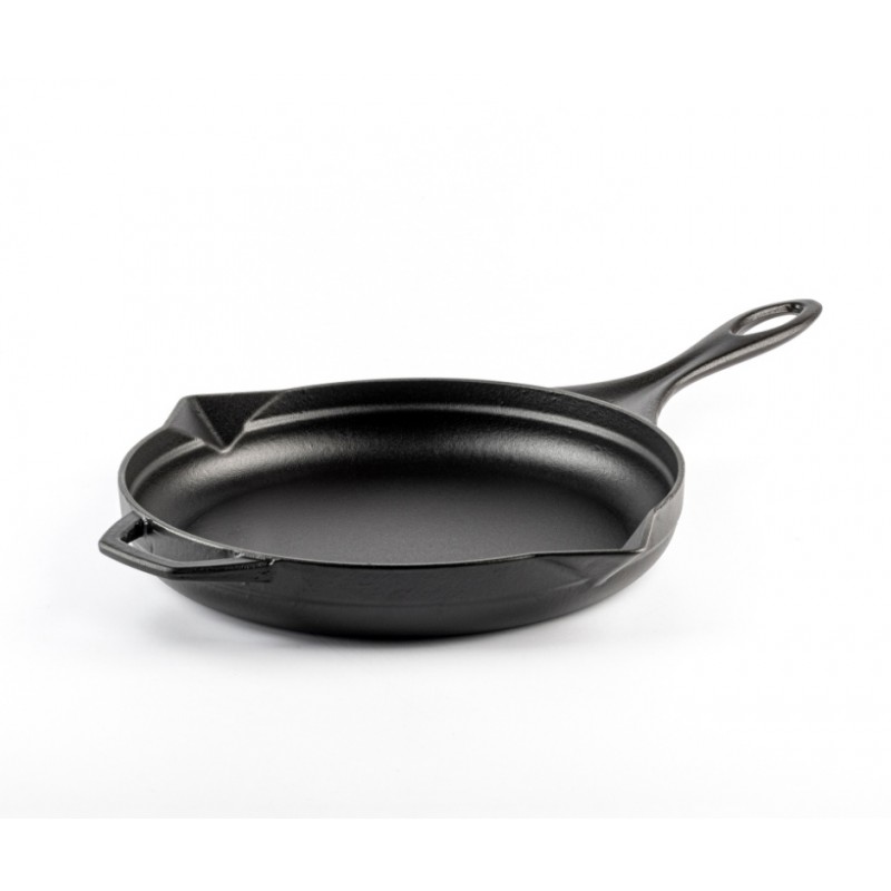 Enameled cast iron pan Hosse, Black Onyx, Ф24cm - Cast iron pan