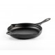 Enameled cast iron pan Hosse, Black Onyx, Ф24cm | Flat cast iron pan | Cast iron pan |