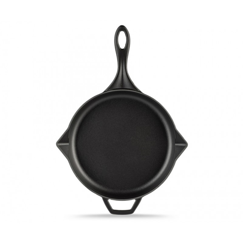 Enameled cast iron pan Hosse, Black Onyx, Ф28cm - Cast iron pan