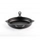 Enameled cast iron pan Hosse, Black Onyx, Ф28cm | Flat cast iron pan | Cast iron pan |