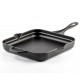 Enameled cast iron pan Hosse, Black Onyx, 28x28cm | Flat cast iron pan | Cast iron pan |