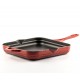 Enameled cast iron pan Hosse, Rubin, 28x28cm | Flat cast iron pan | Cast iron pan |