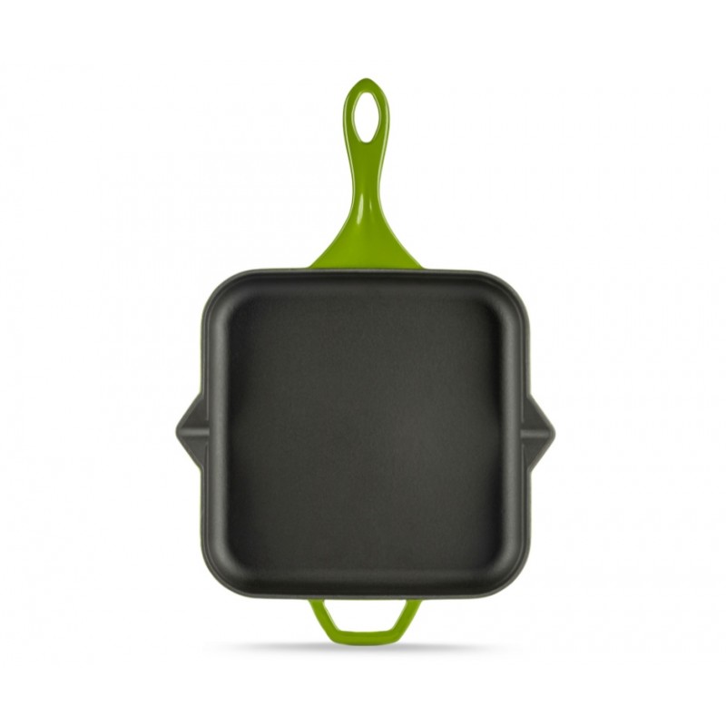 Enameled cast iron pan Hosse, Bamboo, 28x28cm - Cast iron pan