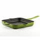 Enameled cast iron pan Hosse, Bamboo, 28x28cm | Flat cast iron pan | Cast iron pan |