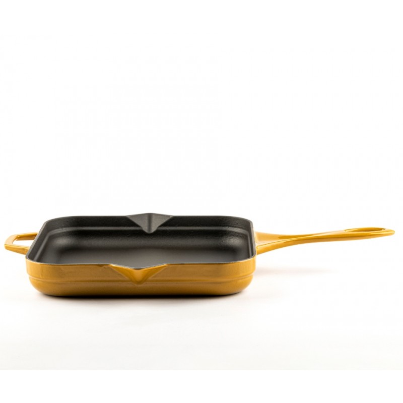 Enameled cast iron pan Hosse, Dijon, 28x28cm | Flat cast iron pan | Cast iron pan |