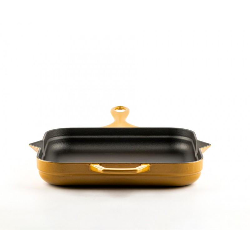 Enameled cast iron pan Hosse, Dijon, 28x28cm | Flat cast iron pan | Cast iron pan |