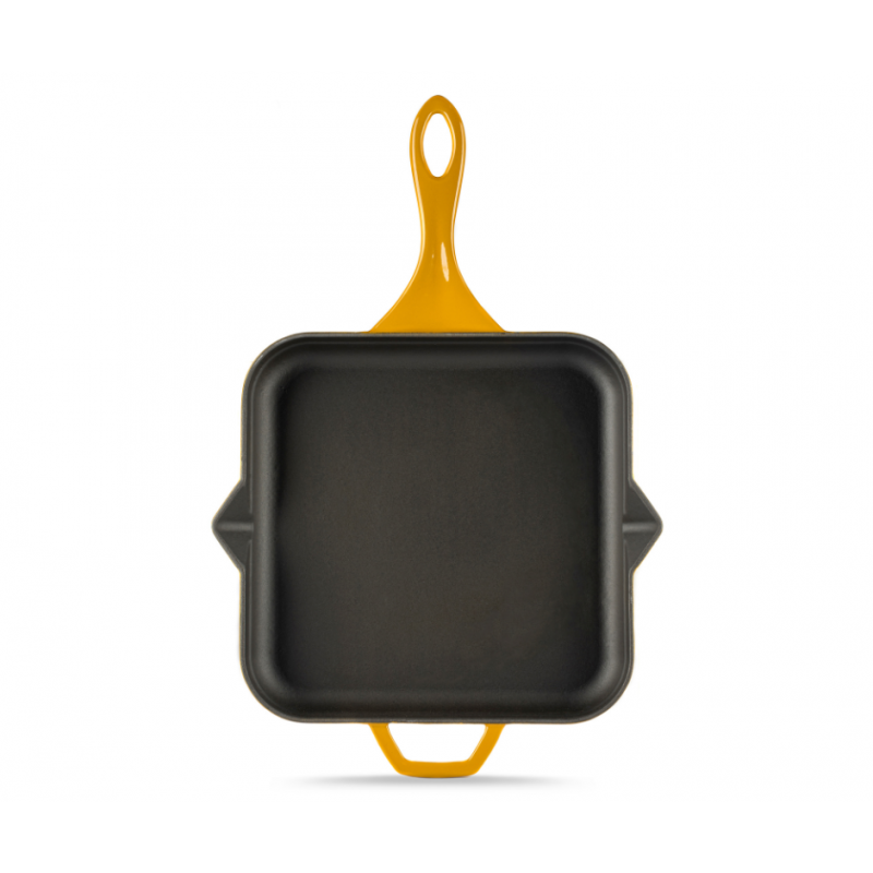 Enameled cast iron pan Hosse, Dijon, 28x28cm | Flat cast iron pan | Cast iron pan |