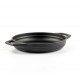 Enameled cast iron pan with two handles Hosse, Black Onyx, Ф19cm | Flat cast iron pan | Cast iron pan |