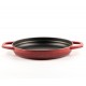 Enameled cast iron pan with two handles Hosse, Rubin, Ф22cm | Flat cast iron pan | Cast iron pan |