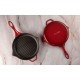 Enameled cast iron grill pan Hosse, Rubin, Ф24cm | Cast iron grill pan | Cast iron pan |