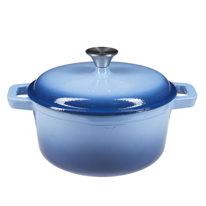 Enameled cast iron pot, Blue, Ф24 - Product Comparison