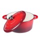 Enameled cast iron pot, Red, Ф22 | Cast iron pot Enameled cast iron pot, Red, Ф22 | Cast iron pot | |