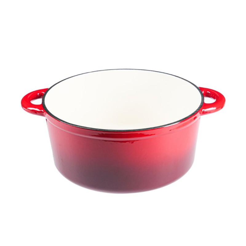 Enameled cast iron pot, Red, Ф22 | Cast iron pot Enameled cast iron pot, Red, Ф22 | Cast iron pot | |