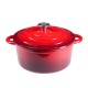 Enameled cast iron pot, Red, Ф22 | Cast iron pot Enameled cast iron pot, Red, Ф22 | Cast iron pot | |