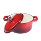 Enameled cast iron pot, Red, Ф24 | Cast iron pot Enameled cast iron pot, Red, Ф24 | Cast iron pot | |