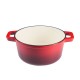 Enameled cast iron pot, Red, Ф24 | Cast iron pot Enameled cast iron pot, Red, Ф24 | Cast iron pot | |