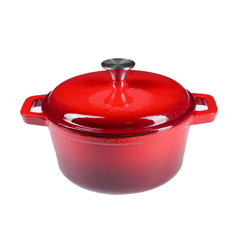 Enameled cast iron pot, Red, Ф24 - Product Comparison