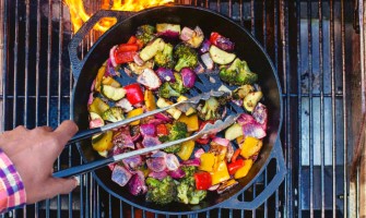 Grilled marinated vegetables